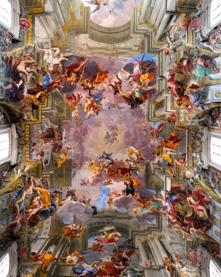 Sanatın amacı bir zamanlar ruhu yüceltmekti.

İşte dünyanın en güzel 15 tavan freski 🧵