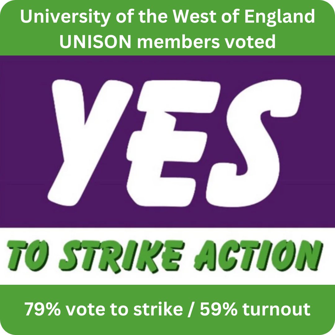 UWEUNISON's tweet photo. Here's some figures for you on our recent ballot!

We are working on the next steps and will let you all know as soon as possible.

👏👏👏 https://t.co/qF8Z4GksKx