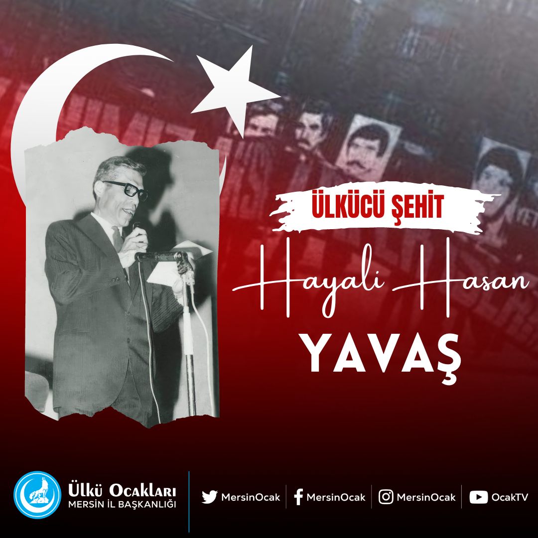 Şehadetinin yıl dönümünde Ülkücü Şehidimiz Hayali Hasan Yavaş’ı rahmet ve dua ile anıyoruz. Ruhu şad olsun.🇹🇷