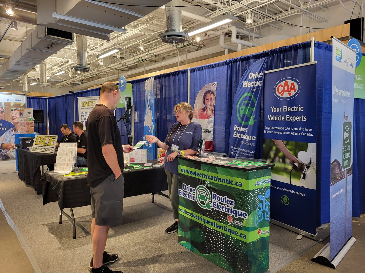 DrvElectricAtl's tweet photo. What a fantastic week in Newfoundland! 🥳 We saw about 800 people at the #EVerythingEV
events. Thanks to TakeCHARGE NL for inviting us to join you and Drive Electric NL as we drove across the province!
We'll see you next year. 🤞
#DriveElectricAtlantic https://t.co/zQhcQJa4X1