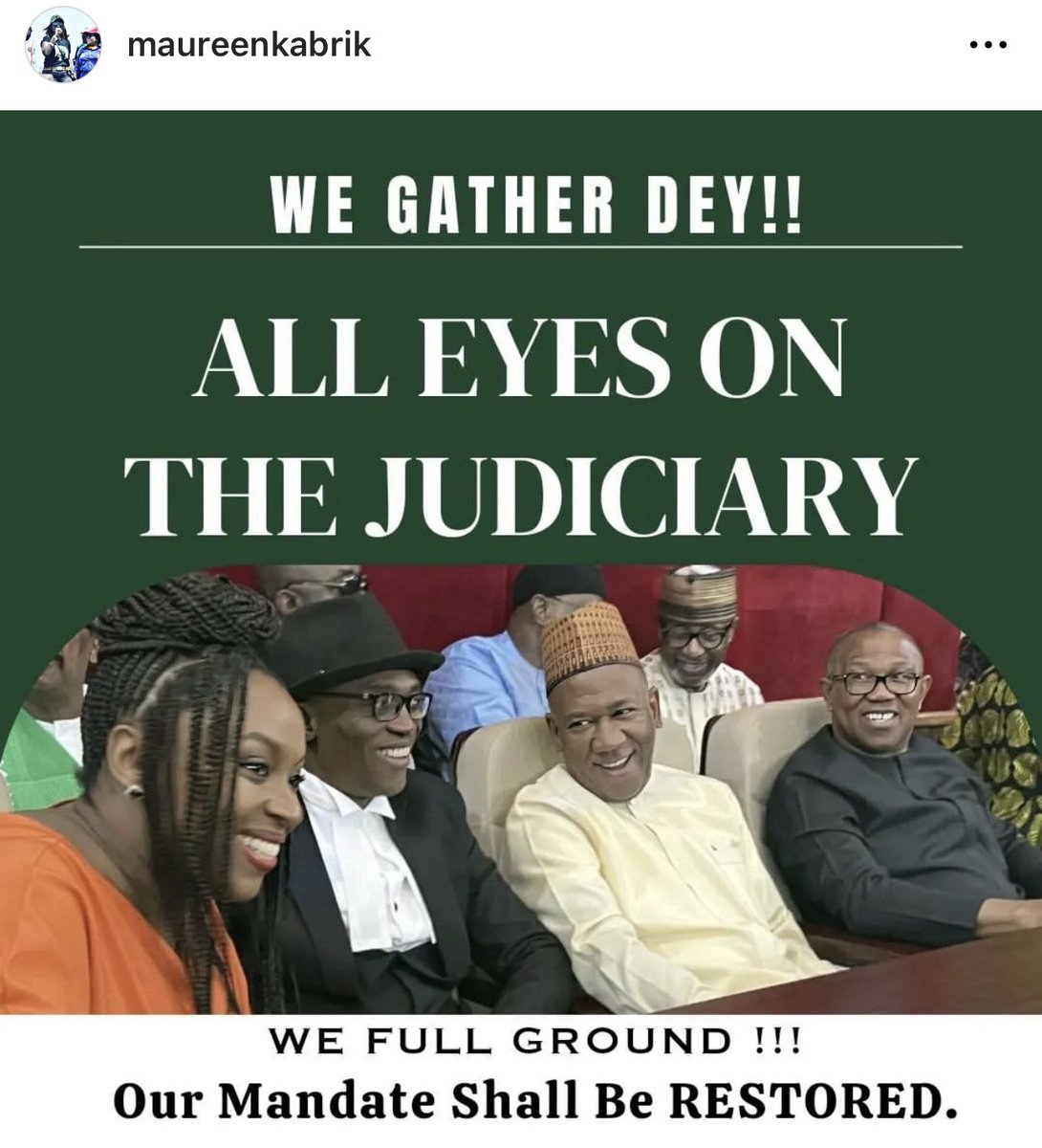 Aisha Yesufu (@aishayesufu) on Twitter photo It was so beautiful seeing <a href="/ChimamandaReal/">Chimamanda Ngozi Adichie</a> in court.
Thank you Sister!
It symbolizes the all eyes on the judiciary we have been talking about.
It is no longer business as usual. It is now business unusual.
The citizens have fully taken charge of the Office of the Citizen It was so beautiful seeing <a href="/ChimamandaReal/">Chimamanda Ngozi Adichie</a> in court.
Thank you Sister!
It symbolizes the all eyes on the judiciary we have been talking about.
It is no longer business as usual. It is now business unusual.
The citizens have fully taken charge of the Office of the Citizen