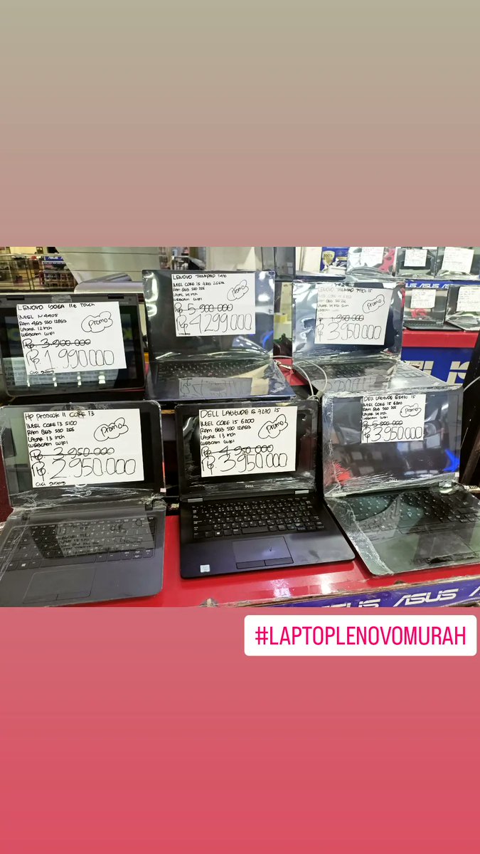 MakCentong's tweet photo. Harga Bisa di Nego lho. Ada garansinya juga. Dapat tas dan adaptor
Ada pilihan tipe dan merk 
Mau tuker tambah bisa
#secondxdislay
#laptop
#Jakarta
#LaptopMurah
Rendy Kjaernett Bareskrim Panik Gumilang Refly Harun Ngilu https://t.co/v4MjGKh7sH