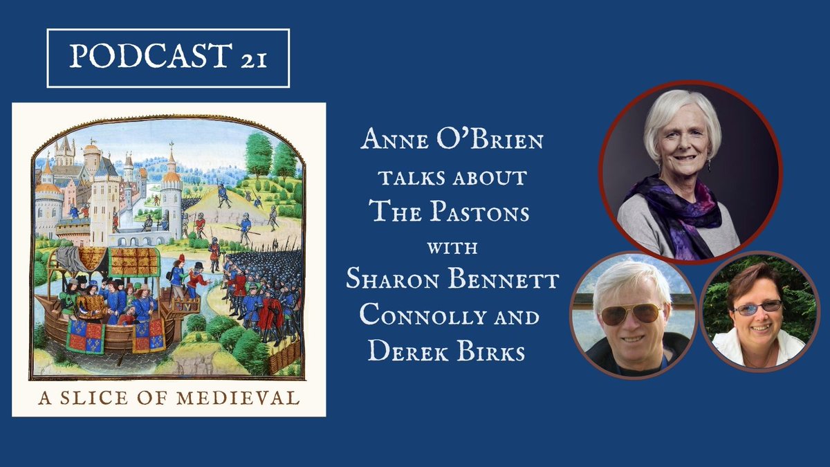 Feud_writer's tweet image. Out today, the latest #podcast episode from A Slice of Medieval. @anne_obrien joins us to talk about the #Paston family and their letters which give such a fascinating insight into the 15th century. 
bit.ly/3Qpgvqo