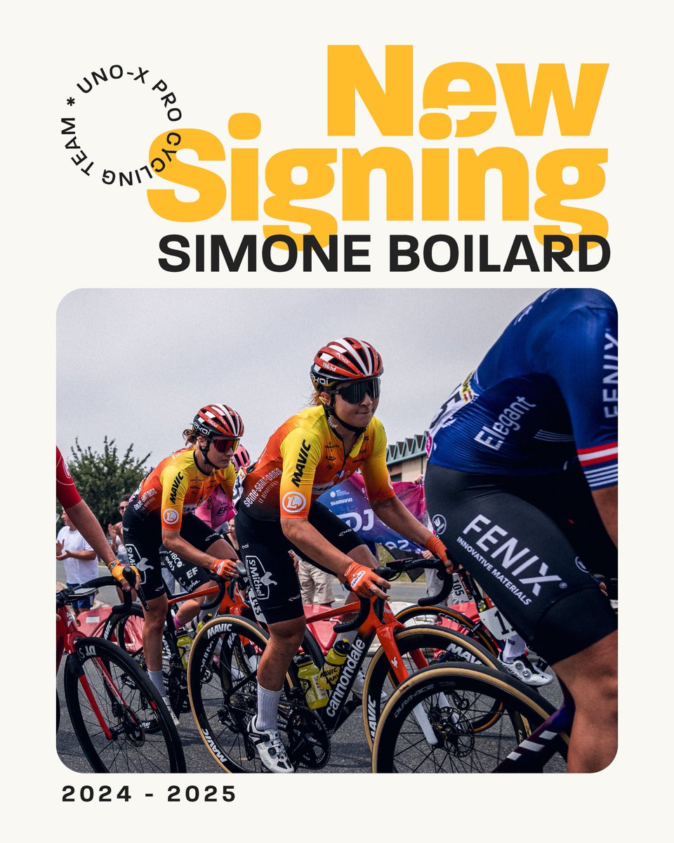 Simone Boilard 🇨🇦 23 years. She just completed her second Tour de France Femmes. O Canada, the future is bright! Confirmed racer for Uno-X until the end of 2025. #development