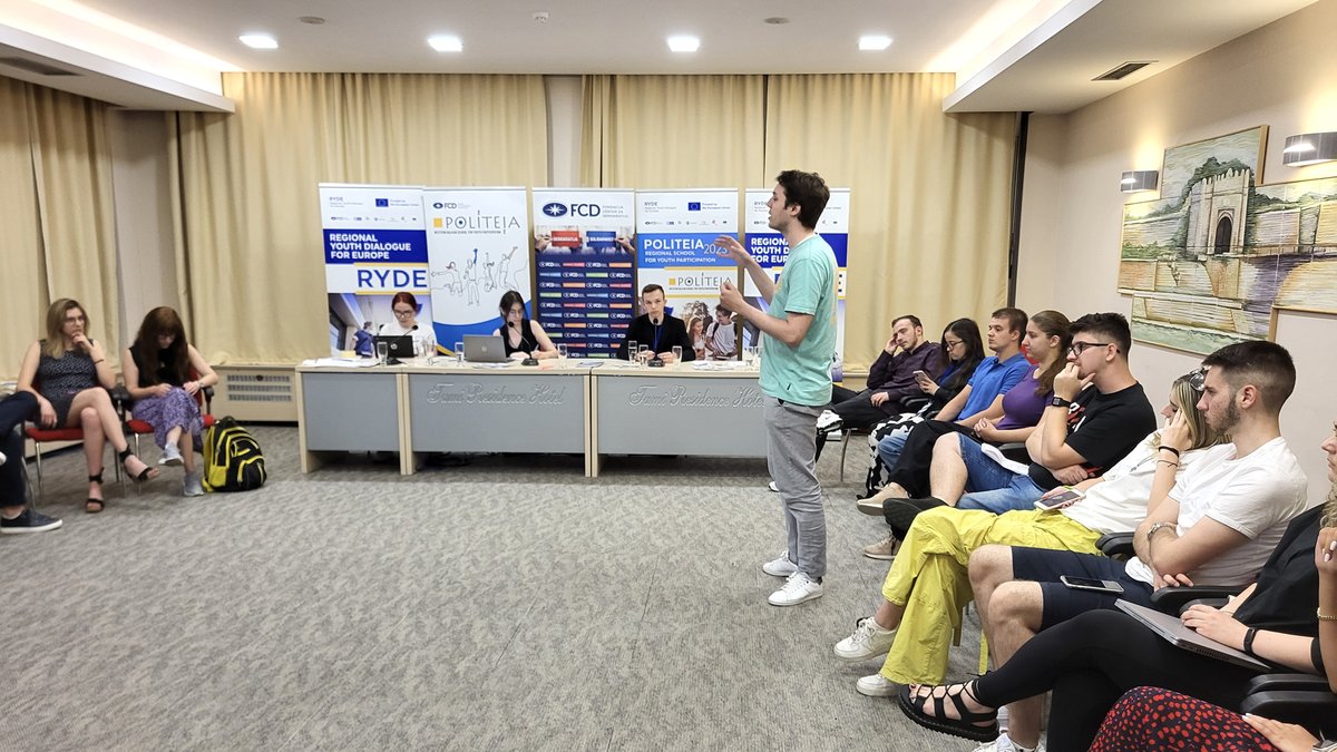 CentarOnline's tweet photo. 🗣️ Dynamic exchange of ideas with friends at the Politeia school - youth discussion on the European perspective of the Western Balkans
🇪🇺 #EU #WesternBalkans #EUintegrations #Youth #Participation #RegionalSchool #Politeia2023 https://t.co/VJS6ccwHC2