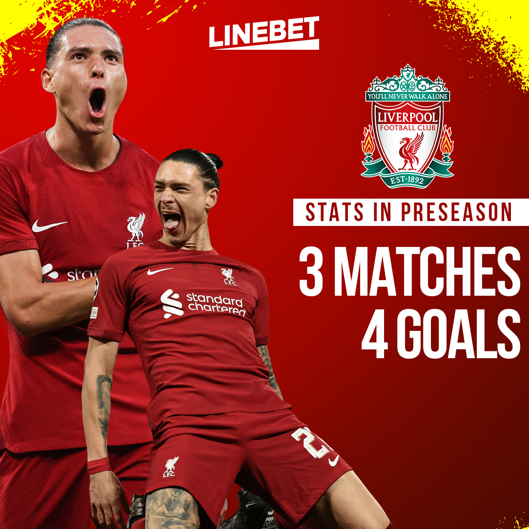 linebet_com's tweet image. 🥅How much will Nunez score in the new season?🥅

🤑Register with a promo code CASHTIME and get a $100 BONUS and other unique prizes🤑

#liverpoolfans #liverpoolfootballclub #liverpoolnews #salah #nunez #gakpo #macallister #szoboszlai #alexanderarnold #vandijk #alisson #transfer