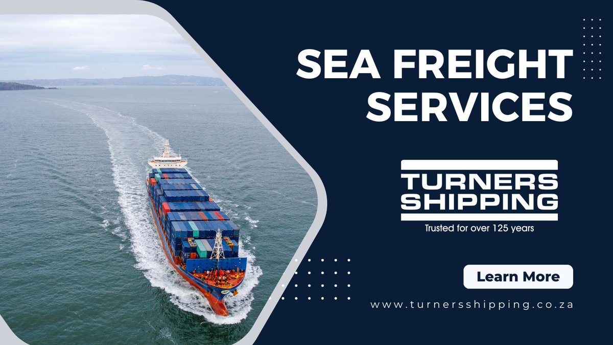 Our coastal sea freight services ensure your cargo travels smoothly and efficiently. Trust Turners Shipping for all your logistic requirements. 
Reach out to us for a quote today - turnershipping.co.za
#SeamlessShipping #TurnersShipping