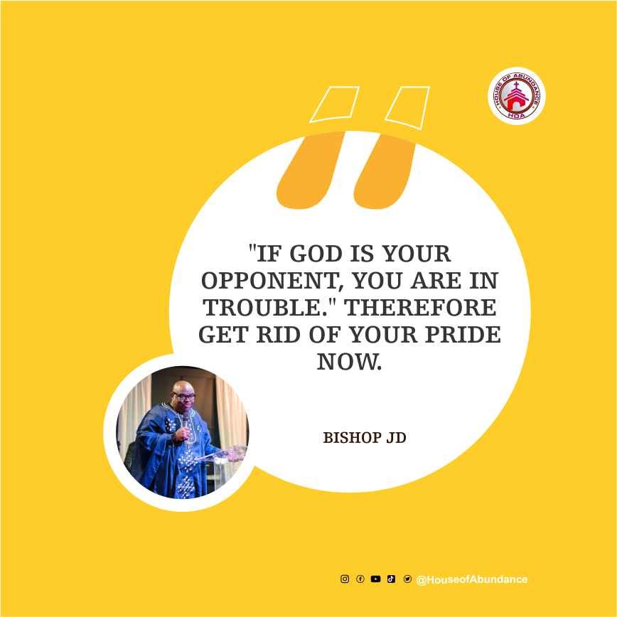 hoachurchtx's tweet photo. Embrace humility, for in the face of God's might, pride becomes your fiercest adversary.
#HouseofAbundance
#BishopJD
#JDSAID https://t.co/YC2VouWvpl
