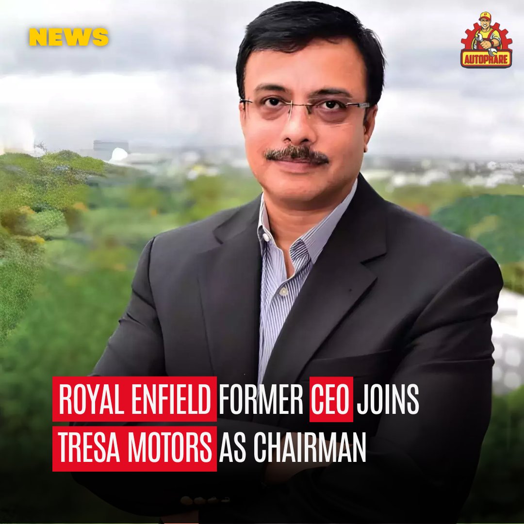 The former CEO of @royalenfield , Vinod K Dasari, has recently been appointed as the Chairman of @TresaMotors to look after the strategic development, innovation, etc. of the company.