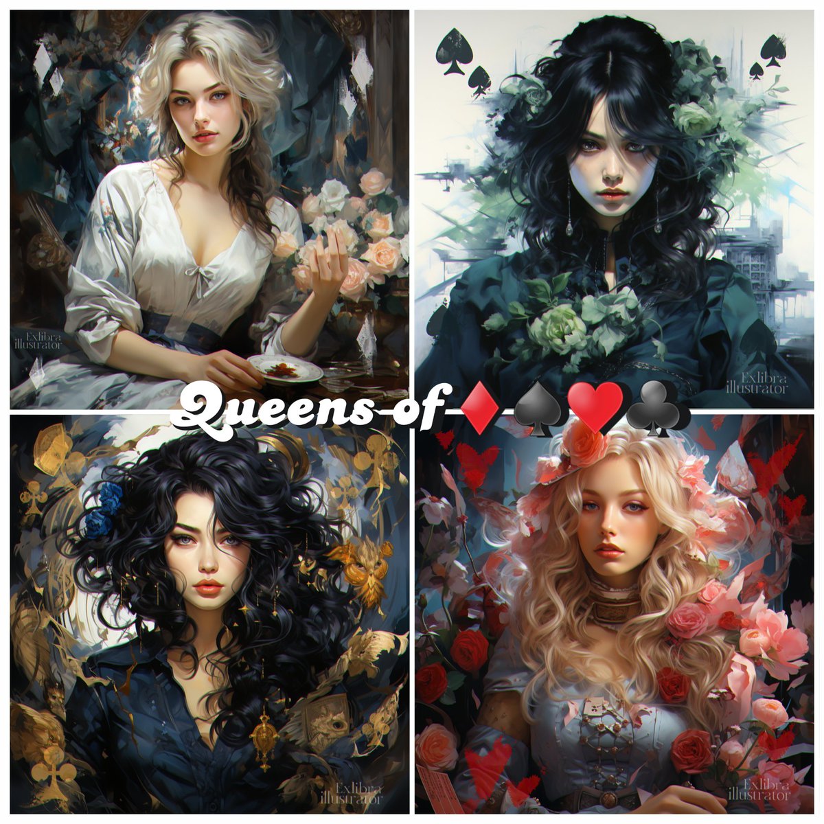 ♣️♦️NEW DROP ♥️♠️

I'm a bit nervous. It's my first collection, but I love it 😍

5/5 - 10 xtz

Ai + Infinite Painter 

Each Queen has her own character, appearance, and destiny. They are beautiful, alluring, and mysterious. Which one's secrets do you want to  unveil?

Link 👇🏻