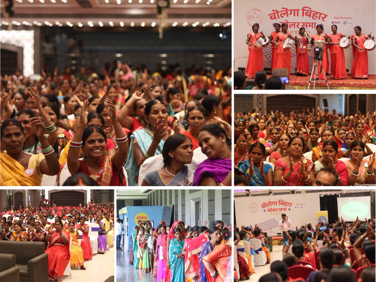 ecowarriorind's tweet photo. Harnessing the Power of Solar Energy at Grassroots
We are thrilled to organise the inspiring Solar Sabhas in Gaya under Bolega Bihar Program
These events celebrated the remarkable potential of solar energy, empowering women entrepreneurs to lead the way towards sustainable future https://t.co/ZaAA0UKdaN