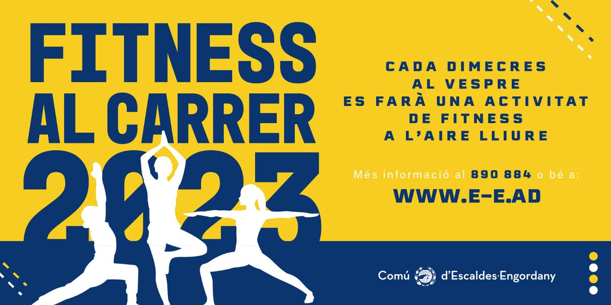 comuee's tweet photo. 👯‍♀️ Si tens ganes de passar una bona estona al ritme de bachata no et pots perdre la nova sessió de Fitness al carrer. 

1/2
#EscaldesEngordany #Andorra #fitness #fitnessalcarrer #esport #activitatesportiva #bachata #ball #dansa #bachatastyle #bachatadance https://t.co/EwC9N4LgL1