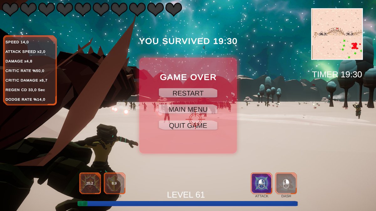 bixelgamedev's tweet photo. Cosmic Suicide Dance of Bullets is a 3D action rogue-like bullet hell game where the number of enemies increases over time, making survival challenging. Defeating enemies earns experience points to strengthen our character. #Gamedev #indiegame #indiedev 
https://t.co/JxgQRLk9Gh https://t.co/NyVNkMcH2v