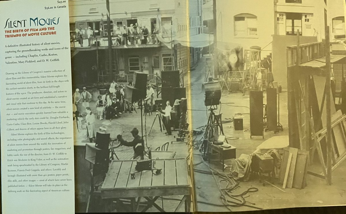 FrankMalfitano's tweet photo. BOOK OF THE DAY: Beautifully illustrated overview of the history of #SilentMovies #silentfilms assembled by #TheLibraryOfCongress #MartinScorsese #KevinBrownlow #filmbook #moviebook #1900s #1910s #1920s https://t.co/ywhNFBSpA0