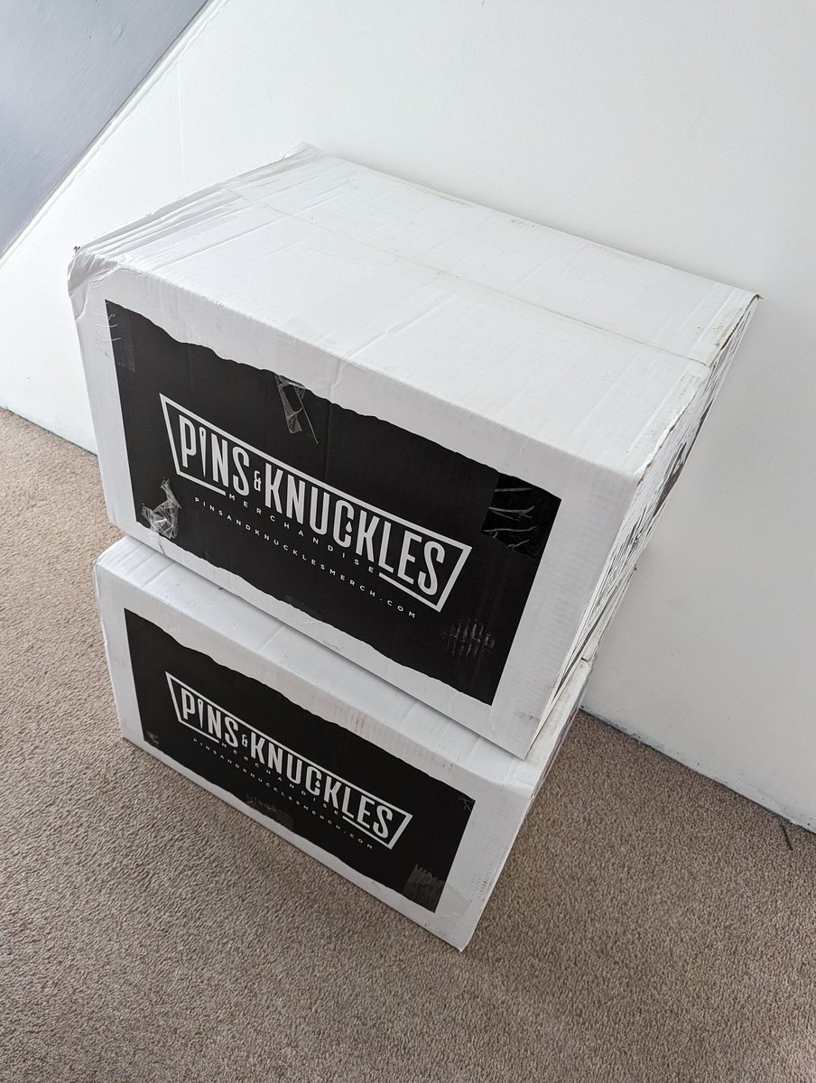 EntityMaker's tweet photo. 👀 new merch anyone. #pinsandknuckles https://t.co/068WEqwEaF