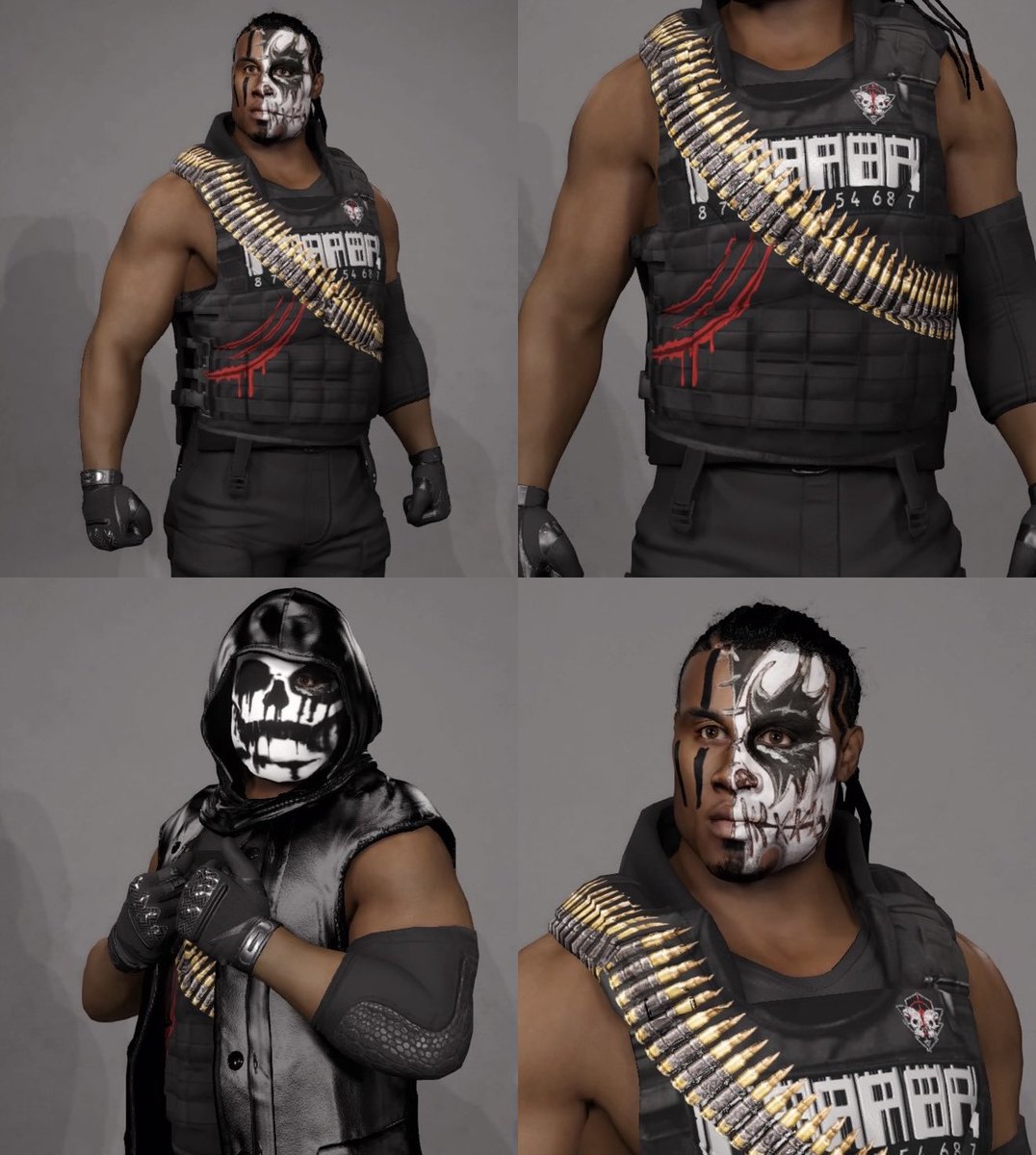 turf1654's tweet photo. 🪦 GRAVE COMPANY🪦 
III From Hell:
“Dr. Mayhem” Dwayne Cole
“REAPER” Omari
“Angel of Death” Baz Deane

Mercenary:
SKIV

#WWE2K23 #OriginalCaws https://t.co/xHF46yP6ue