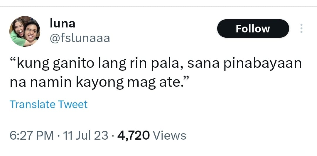 Queeto676's tweet photo. @kluofc_ KaLA Ko Ba saBE niyO SaNa HinAyaAN na Lang Na Mag atE?... https://t.co/MowbJ3xMXo