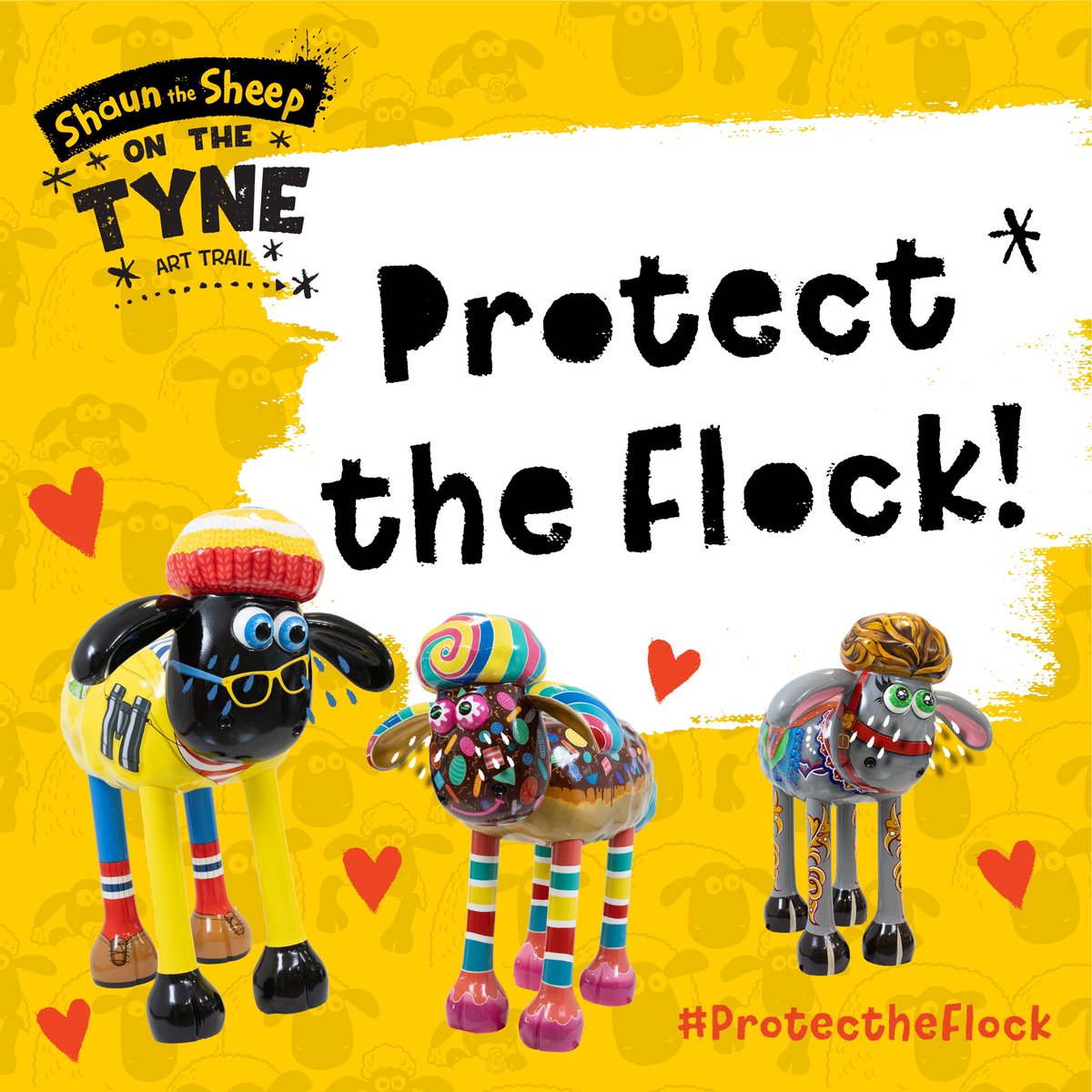 We’ve had many reports of people climbing on the Shaun sculptures. It’s heartbreaking to see them damaged as most people are getting so much enjoyment from them.Please treat these artworks with the respect they deserve and let them do they job they were created to do. Thank you.