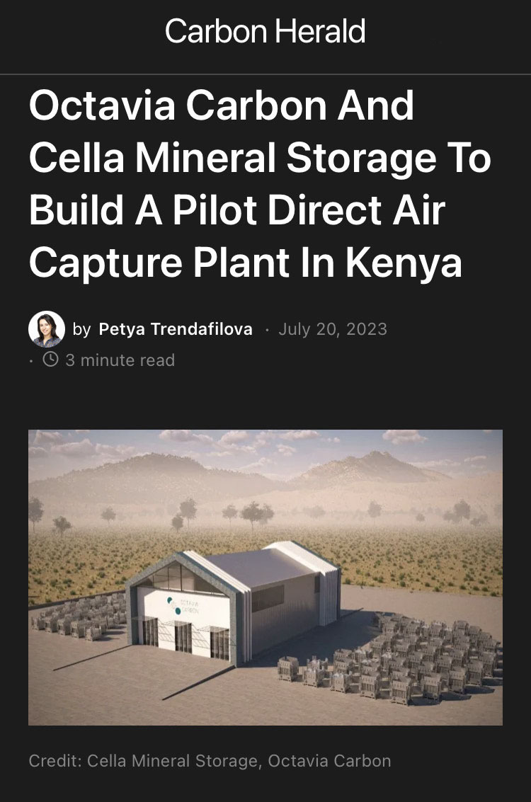💥Exciting news! <a href="/OctaviaCarbon/">Octavia Carbon</a>, one of our portfolio companies, teams up to launch the FIRST-EVER DAC capture plant in the southern hemisphere! carbonherald.com/octavia-carbon…

#carboncapture #climateresilience