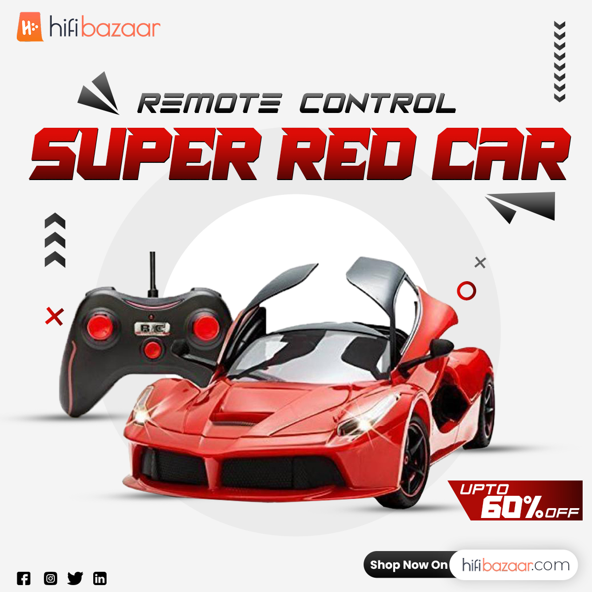 Rev Up the Fun with Remote Control Cars for Kids! 🚗💨
Buy Now:👉 t.ly/Wj8AB
.
#RemoteControlCars #RevUpTheFun #HighSpeedAdventures #EndlessEntertainment #FuelTheirImagination #GiftsForKids #ShopNow #JoyousPlaytime #AdventureAwaits #youngspeedsters #hifibazaar