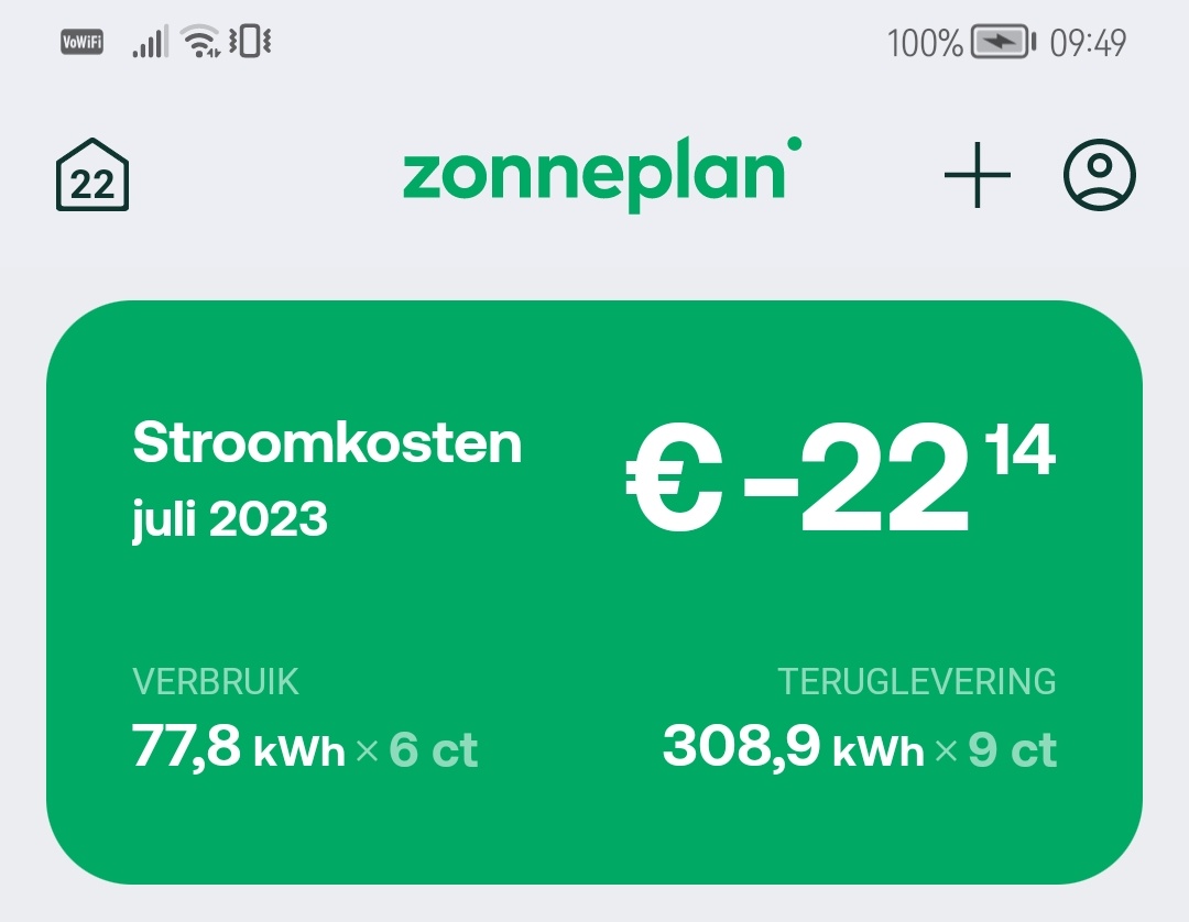 JJwisstat's tweet image. Ook leuk aan een #dynamisch #energiecontract. Een hogere terugleververgoeding dan de afnameprijs in de maand juli! #zonneplan