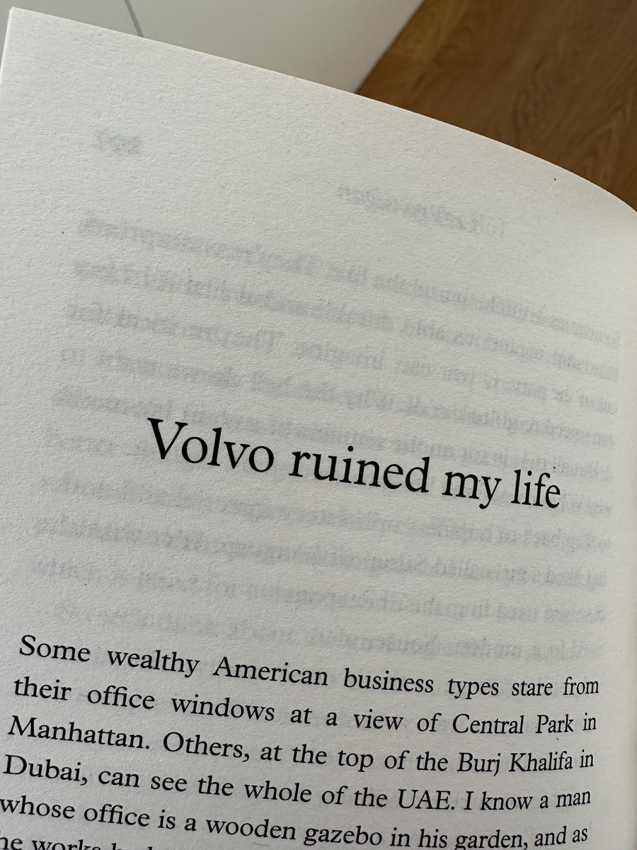 MrJamesMay's tweet image. Volvo has announced that, from now on, it will only make SUVs. So my assumption of an agreeable Volvo saloon in retirement has been snatched from me.

This is the second time Volvo has ruined my life. For the first time, see my book Carbolics.

#VeryObtusePlug