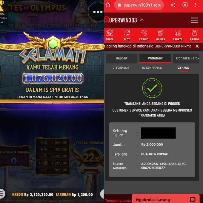 Salmanfari70397's tweet photo. Lumayan lah tiap maen dikasih menang terus sama SUPERWIN303, buruan daftar disini Mumpung lagi bagus game nya :  LINK WEB : https://t.co/roVP9orDER https://t.co/PqkNudmZvz