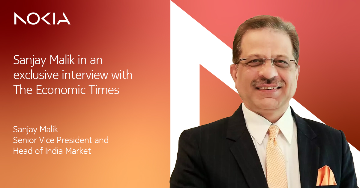 NokiaIndia's tweet photo. In an interview with The Economic Times, our Sanjay Malik shared insights on business performance, deployment pattern of #5GinIndia, and growth outlook in the competitive landscape.

Catch the exclusive interaction here https://t.co/BplanjZOFp

@ET_Marketing #NokiaIndia https://t.co/FfJt9T5jRa