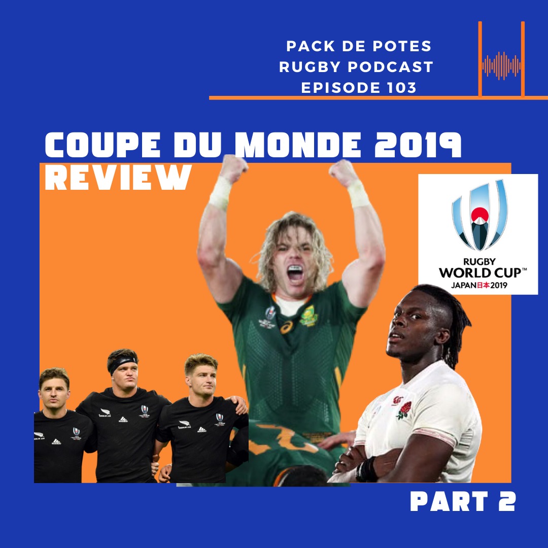 Suite et fin de notre @rugbyworldcup 2019 review ! Avec des demies et finales dantesques qui ont vu le sacre de @Springboks ! 🏆 Bonne écoute et à la semaine prochaine pour attaquer 2023 avec un passage en revue des poules ! 🏉⚡ #RWC #France2023 podcast.ausha.co/pack-de-potes-…