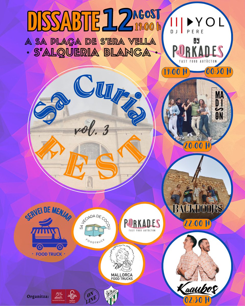 Sant Roc ja arriba!  I això vol dir nova edició de sa Curia Fest!!  T'ho perdràs???

#aixòéssalqueria  #futbolialgomes  #curiafest