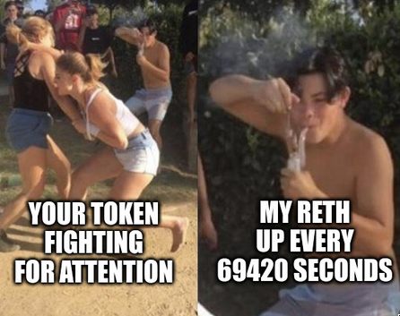 .<a href="/Rocket_Pool/">Rocket Pool</a>'s $RETH price is updated every 5785 blocks of 12 seconds.
Note: off-by-one errors are everywhere in computing
