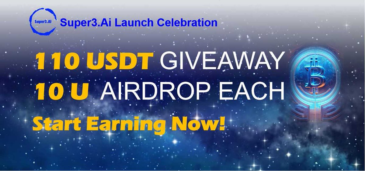 🚀Your best AI Investment Assistant SUPER3.AI is Launch ! 🚀

Celebration the Milestone of 10K OG 🫡 !

🎁 Win 110 USDT Giveaway: 10 Lucky Winners will receive 11 USDT Each !
🎁 Win valued 10U Airdrop Each !
⏰ Aug. 2 12:00 UTC - Aug. 16 12:00 UTC

Start Earning NOW