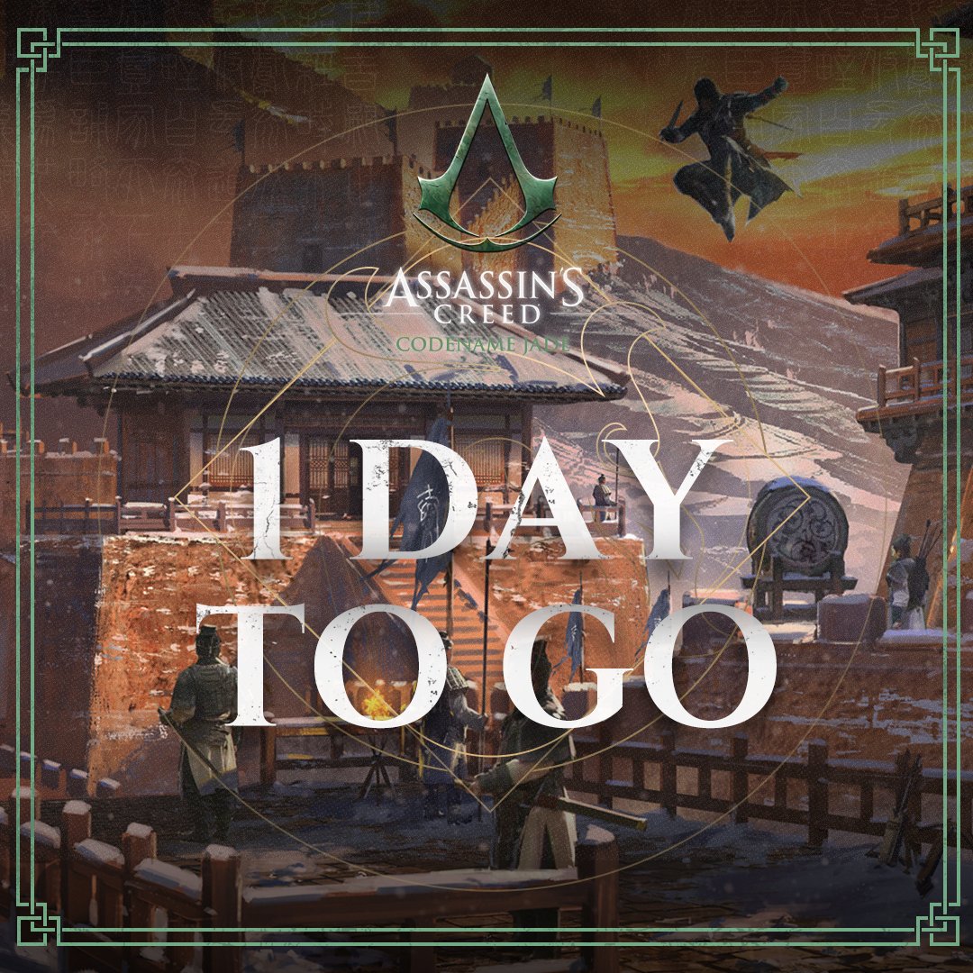 The time is almost here. Only 1 day left until the first Closed Beta Test of Assassin's Creed Codename Jade!
We can't wait for you to embark on this adventure set in ancient China.