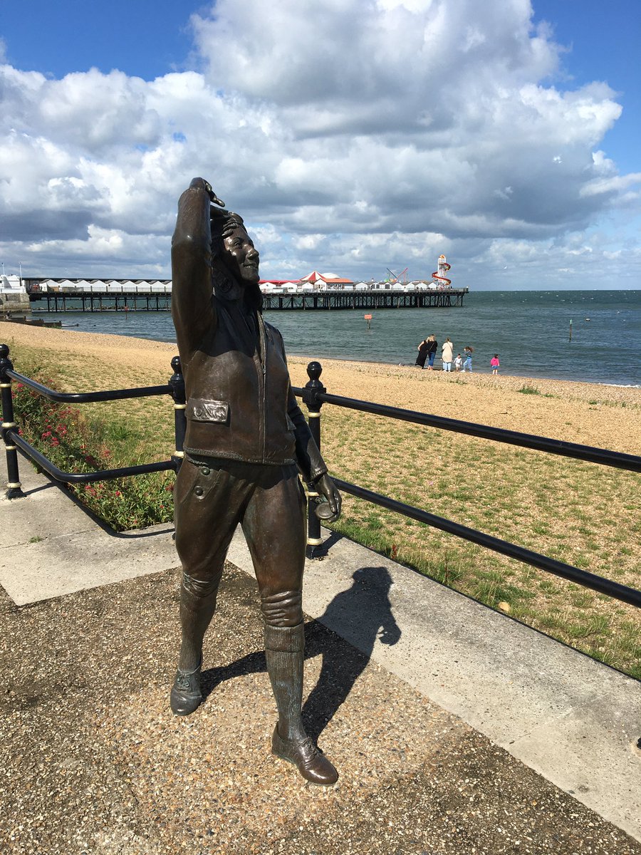 CT1Connie's tweet photo. Big shout out to Michelle Moubarak Head of Culture @canterburycc who spent the morning introducing me to the key staff in #HerneBay. #KingsHall #SeasideMuseum #BeachCreative https://t.co/j22PezUrah
