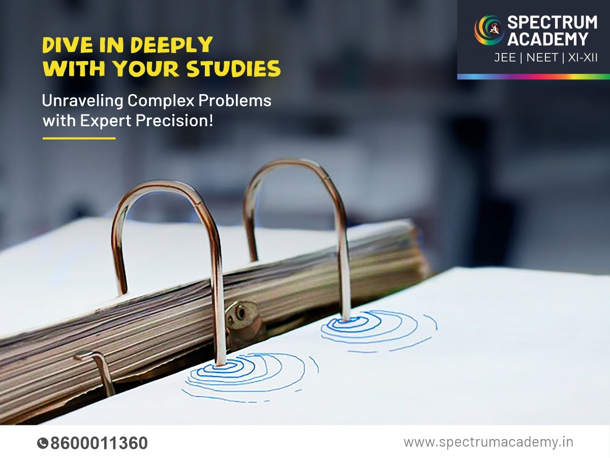 spectrumNEETJEE's tweet image. Unravel complex problems with expert precision!

At Spectrum Academy, we empower you to excel in your studies and achieve greatness. Embrace the thrill of #learning &amp;amp; unlock your potential!

Contact us today!
+91 8600011358 | 8600011360

#AcademicExcellence #ExpertPrecision #NEET