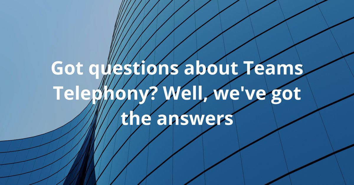 Have you got questions about Teams Telephony? You're in luck because we've got the answers!

Check out our FAQ and get your questions answered
▼▼▼
loom.ly/5KNjgiQ

#gotquestions #telephony #teams #teamslink #teamstelephony #telephony #microsoft #sme #experts #ITexperts