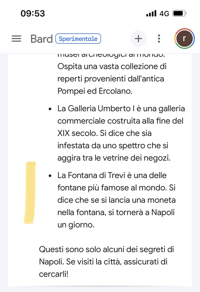 naznet78's tweet photo. Ho la certezza che #bard, l’IA sperimentale di Google, è stata programmata da #Salvini in persona https://t.co/SWle5z8Mtb