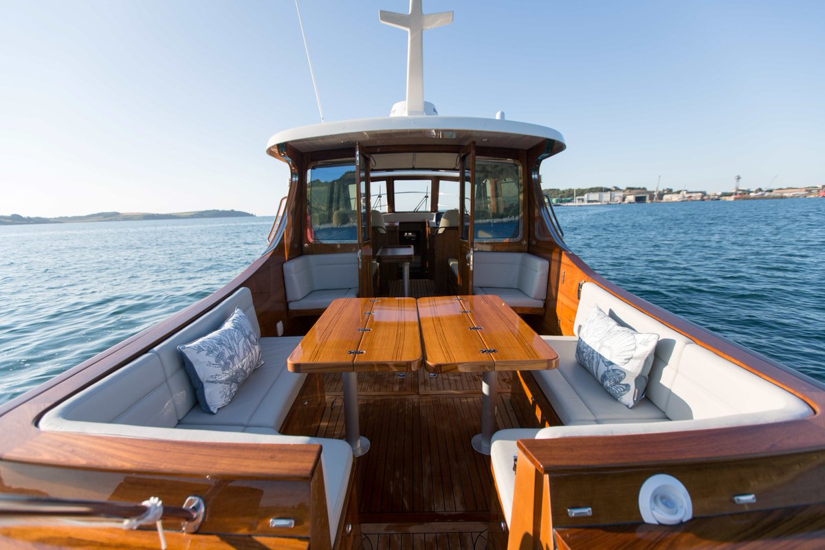 Cockwells's tweet photo. It’s not every day that a Duchy 35 as fine as Orinoco becomes available for resale. Can you picture yourself enjoying life on the water aboard this exquisitely customised cruiser? Head to https://t.co/NIpphJm793 to find out more.

#Cockwells #DuchyMotorLaunches #Duchy35 https://t.co/d1QAG00RwG