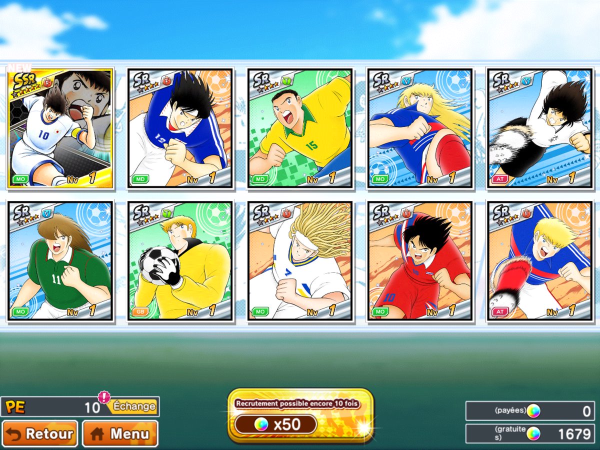 tomate_jus's tweet photo. Première multi, première carte… bye  le  DF (compte  fr  légitime  et  100%  freeplayer,  je  précise…  On  eco  déjà  pour  décembre)
#captaintsubasadreamteam https://t.co/q2TLHmqEHg