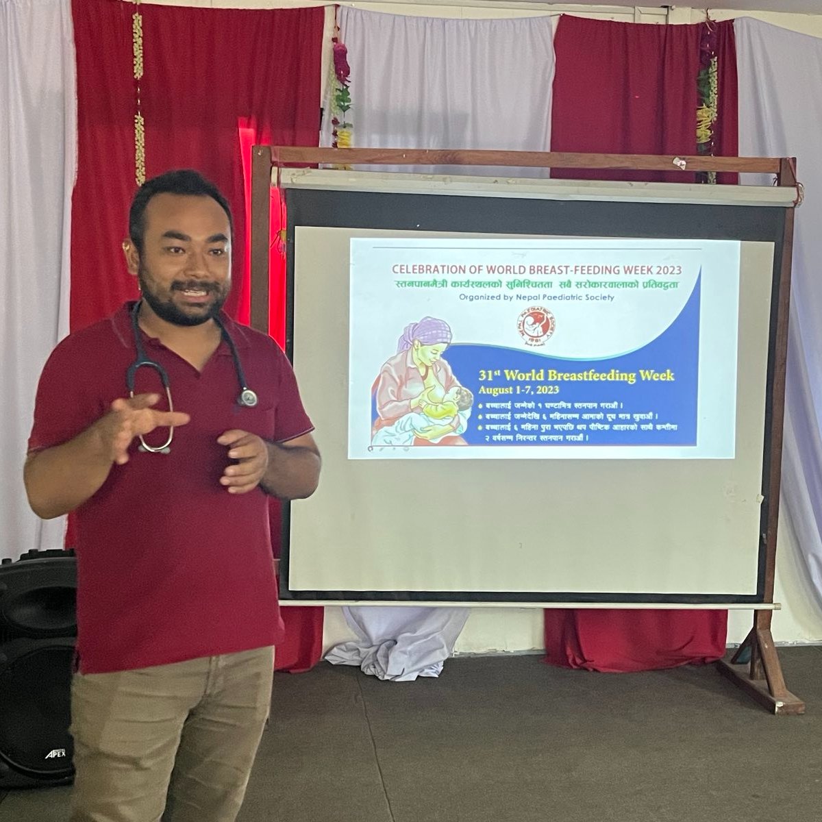 twanabasusajal's tweet photo. CME on "Protection and promotion of Breast feeding and Breast Milk Substitution (BMS) Act" at Dhading hospital on the occasion of world breastfeeding week #WBW2023 #NepalPediatricSociety #NEPAS https://t.co/X8yUfwfBRe