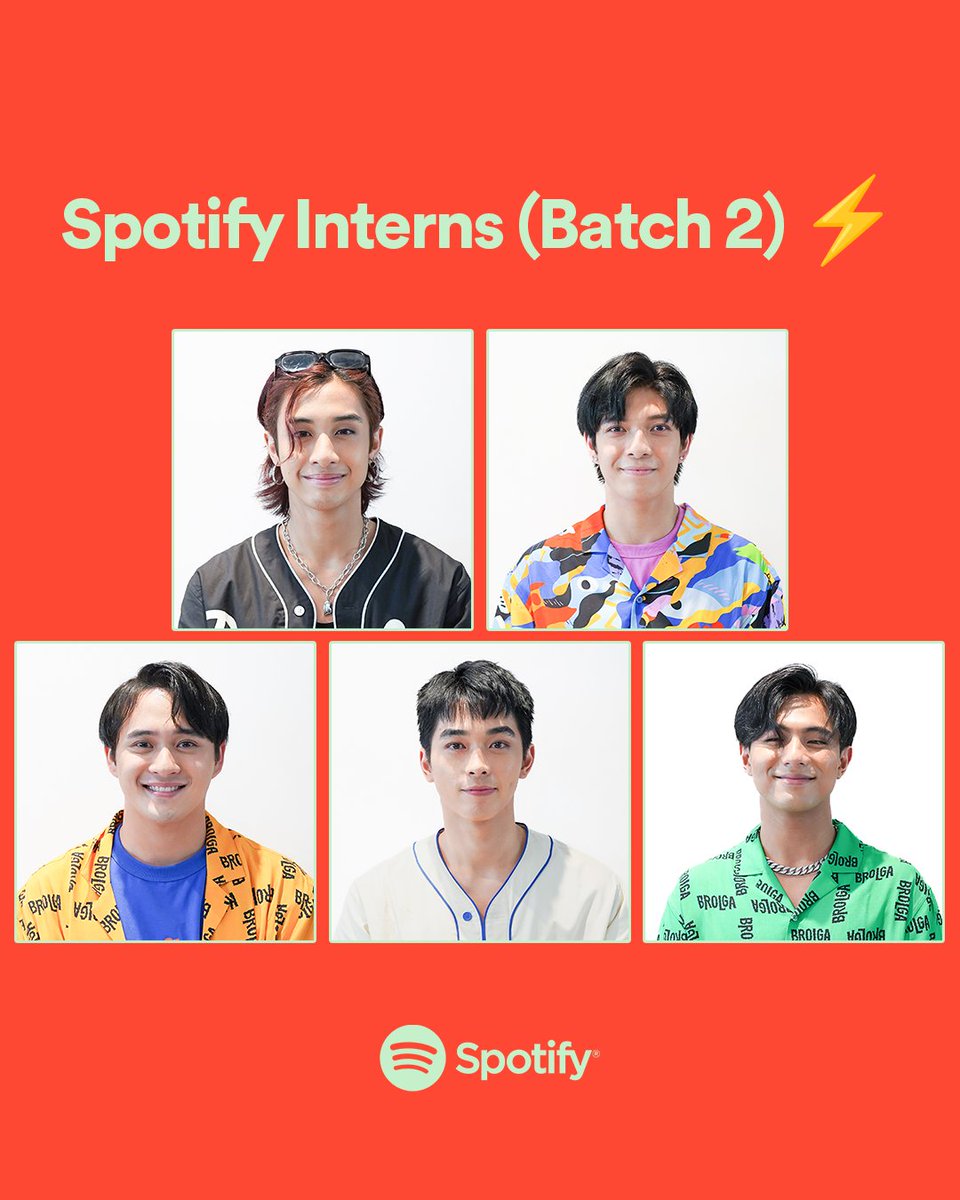 Our new Spotify intern photos just dropped 👀

You don't need to tell us. Our new interns from <a href="/bgyo_ph/">BGYO_PH</a> are extraordinary 🙌 Sino sa tingin niyo pinaka nag-enjoy sa internship? 🤔 Let us know below ⬇️