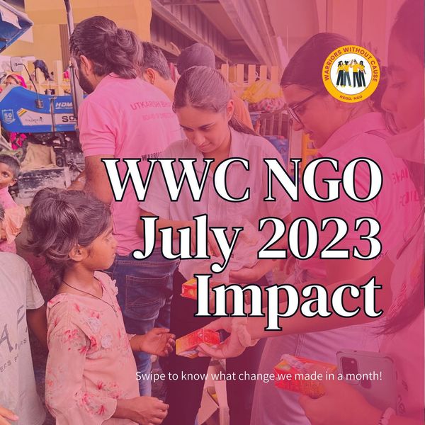 wwcngo's tweet photo. Our community impact for July 2023

Join us or donate for our drives via the link in our bio

#warriorswithoutcause #warriorswithoutcausengo #wwc #wwcngo #ngo #ngoindia https://t.co/8CuSorBnUO