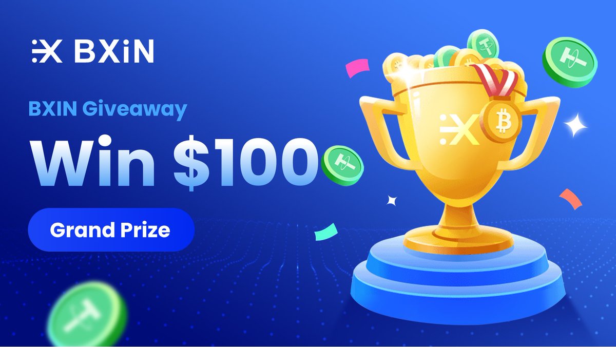 🎉Join BXIN #Giveaways &amp; Win $100 USDT!
⏰: August 2-August 9
👉Rules:
1️⃣ Follow us on Twitter
2️⃣ LIKE RETWEET COMMENT
3️⃣@ Three of your friends

We will randomly select 10 eligible users to be rewarded😍😍

🔥don’t miss out this giveaway 🔥
#Giveaway #BXIN #luckydraw