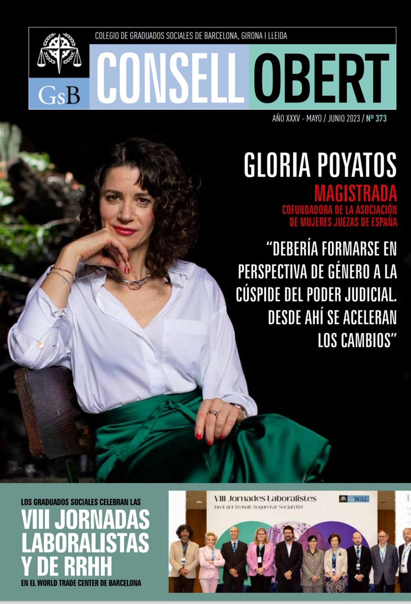 cjgalan's tweet photo. Recomendable lectura esta entrevista a @medeapoma en la revista del @CGSBARCELONA https://t.co/6NpQQR1JqL https://t.co/x6zdXdxsVu