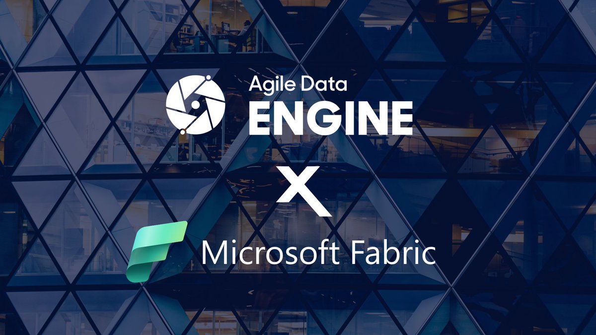 AgileDataEngine's tweet image. We announce @AgileDataEngine x #MicrosofFabric!🎉Sign up for the preview!
- Data modelling
- Automatic schema changes
- Continuous deployments
- Real-time dataflows
#dataopsmanagement @microsoft #dataops #cicd #multicloud #cloud #datawarehouse #dwh #datavault #synapse #azure