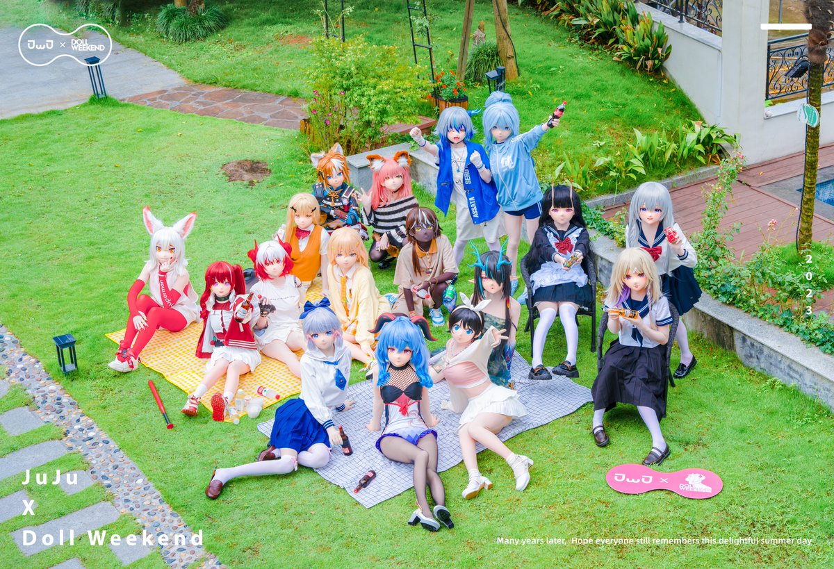 JuJu X Doll Weekend <a href="/doll_weekend/">Doll Weekend</a> 盛夏娃聚撒花！想要认识更多认真变娃、可爱善良小伙伴～！

感谢互相帮助、不求回报付出。

是多次数十公里线下场地踩点、精心准备的服装道具、娃娃们积极配合、摄影们辛苦拍照以及后期耐心调整结下的甜美果实，谢谢大家！

📷：<a href="/opkig/">op</a> 

#doll_weekend
#kigurumi