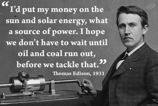 This extraordinary engineer and scientist could see what the future problems with fossil fuels could be.

Could anyone have predicted how the energy system would be driven by profitability not science, by greed not need? #FossilFuels #FossilFools #NoNewOilAndGas