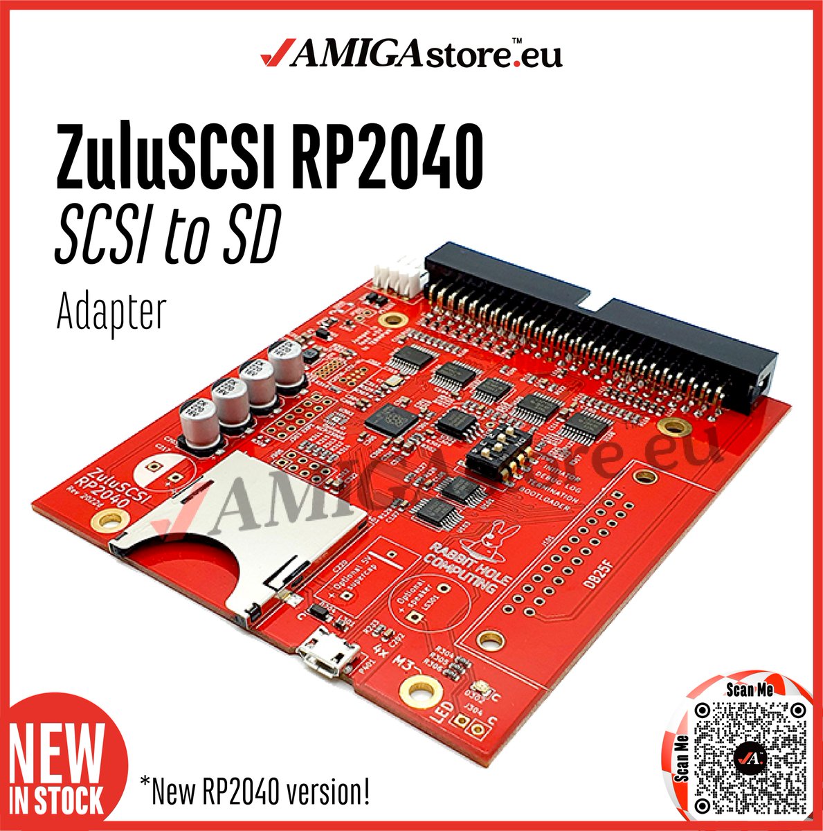 AMIGAstore's tweet photo. ZuluSCSI RP2040 - SCSI to SD Adapter
New RP2040 version!
https://t.co/3PpxP8sbsa ↖️
Use an SD card with your SCSI controller
Don’t Trust Imitators! We are @AMIGAstore.eu™
Your trusted #AMIGA_store
3 years warranty
Manual not included
#ZuluSCSI #RP2040 #SCSI #SD #SCSI2SD https://t.co/xrPktlmj7J