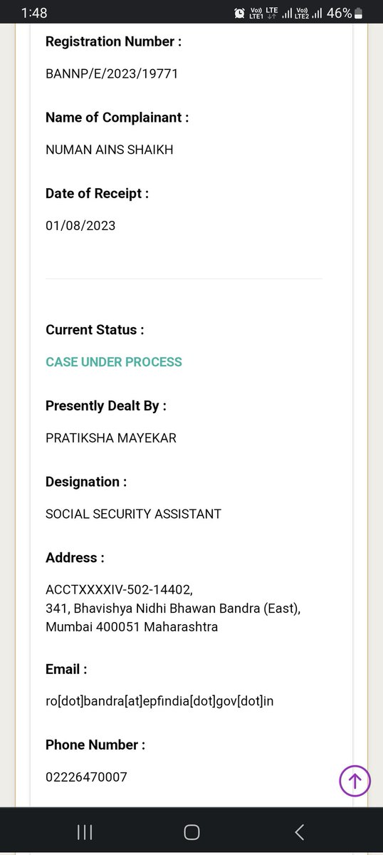 Numan9665's tweet photo. @socialepfo @PMOIndia @byadavbjp @Rameswar_Teli @LabourMinistry @PIB_India @MIB_India @AmritMahotsav I have registered grievance in mumbai office please resolve my problem as soon as possible https://t.co/JxCMCifntq
