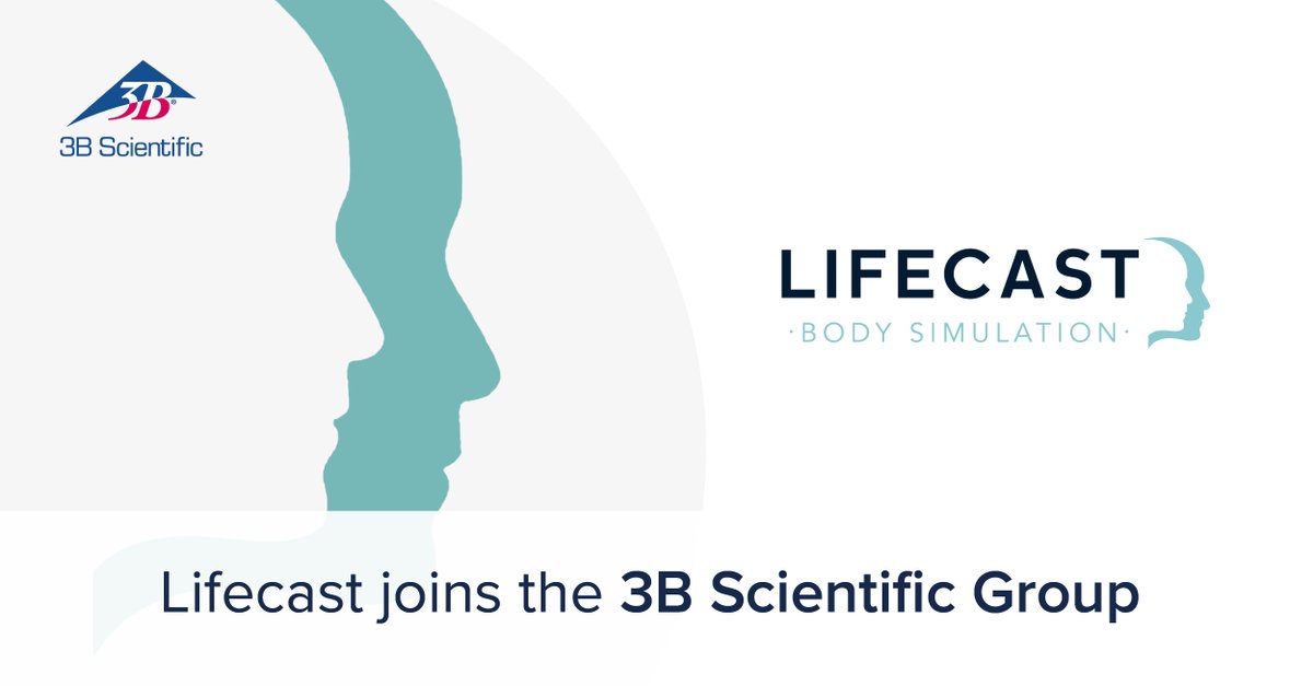 3bscientific's tweet photo. [#Acquisition] Today, we are excited to announce that Lifecast Body Simulation Ltd is joining the 3B Scientific Group of Companies. From all of us at #3BScientific: Welcome to the Family! Read the full PR: https://t.co/Skz3KDkHGW

#MedicalSimulation @i_simulate @Cardionics_usa https://t.co/BWnkVBIkUu